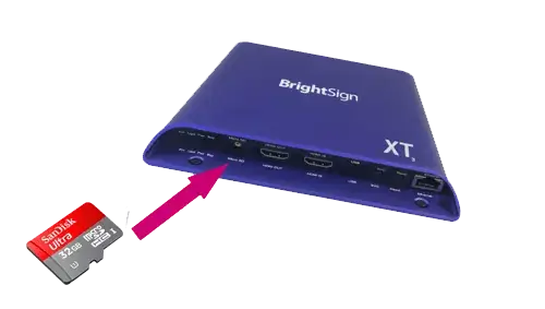 BrightSign XT digital signage player with micro SD, Reach Media Network